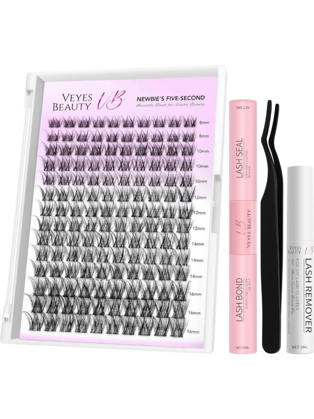 Luxe Bold Lash Clusters Kit for Beginners | Easy Five-Second Eyelash Application